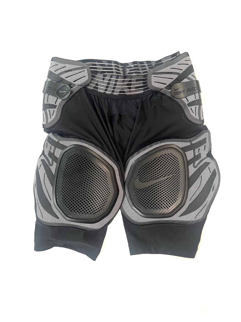 Nike Pro Combat Black 5 Pad Flexible Hard Plate Football Shorts Girdle Men Small